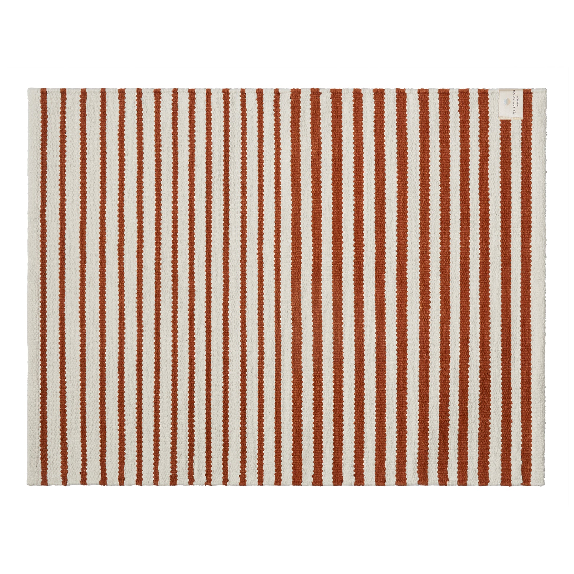Ojai Clay bath rug top shot flat on floor