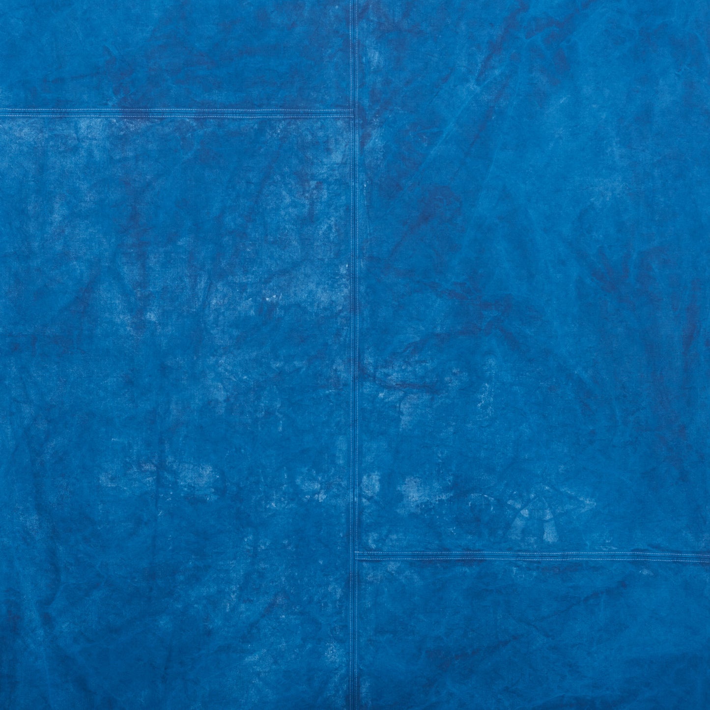 Naturally Dyed Tablecloth for 8 in Indigo detail view