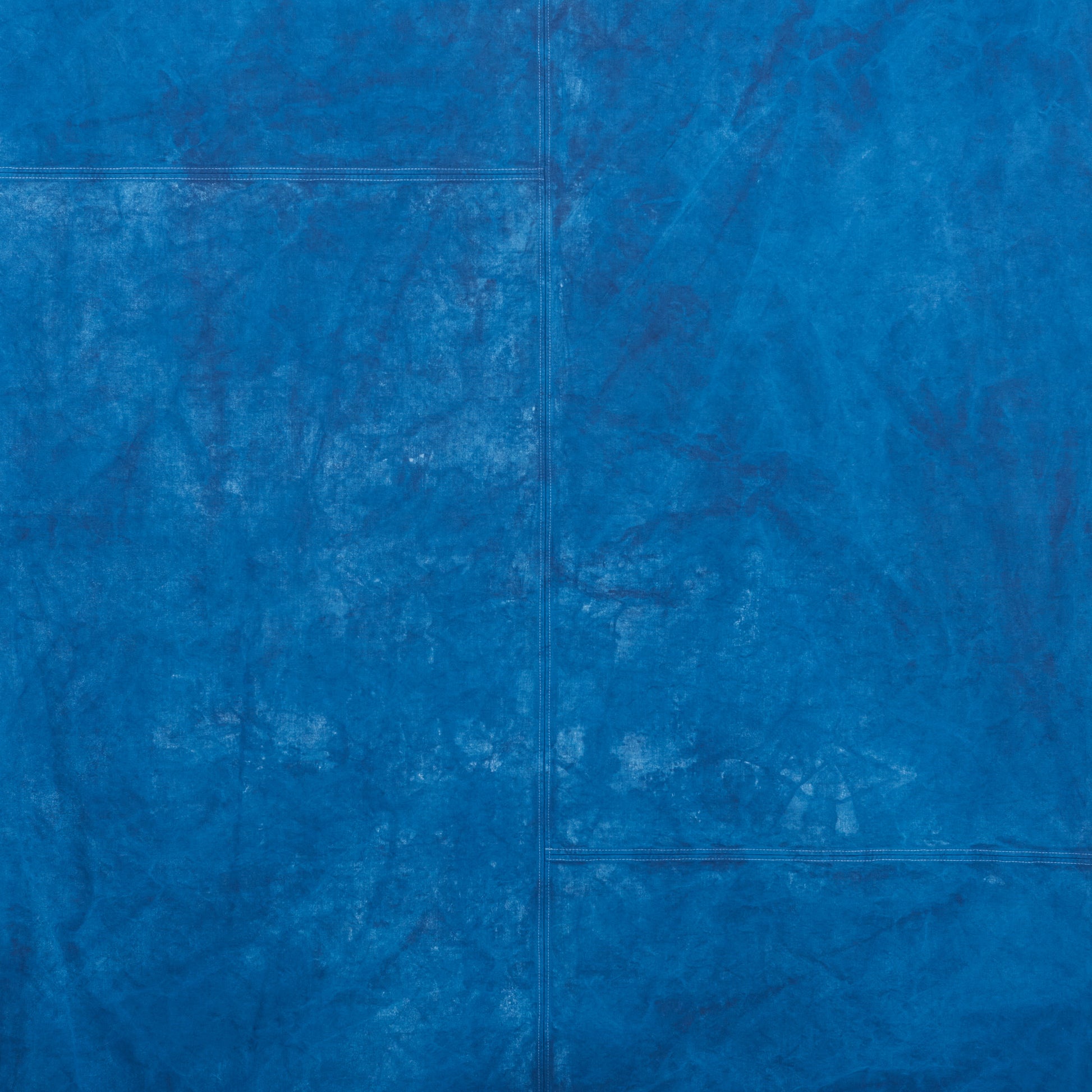 Naturally Dyed Tablecloth for 8 in Indigo detail view
