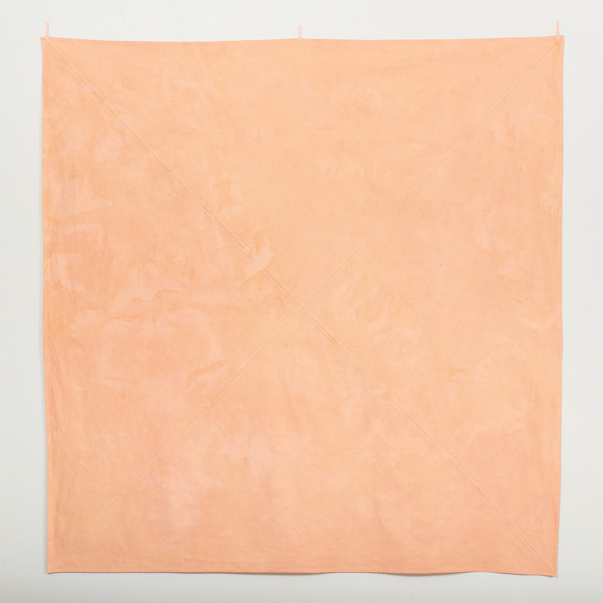 Naturally Dyed Tablecloth for 4 in Madder top shot