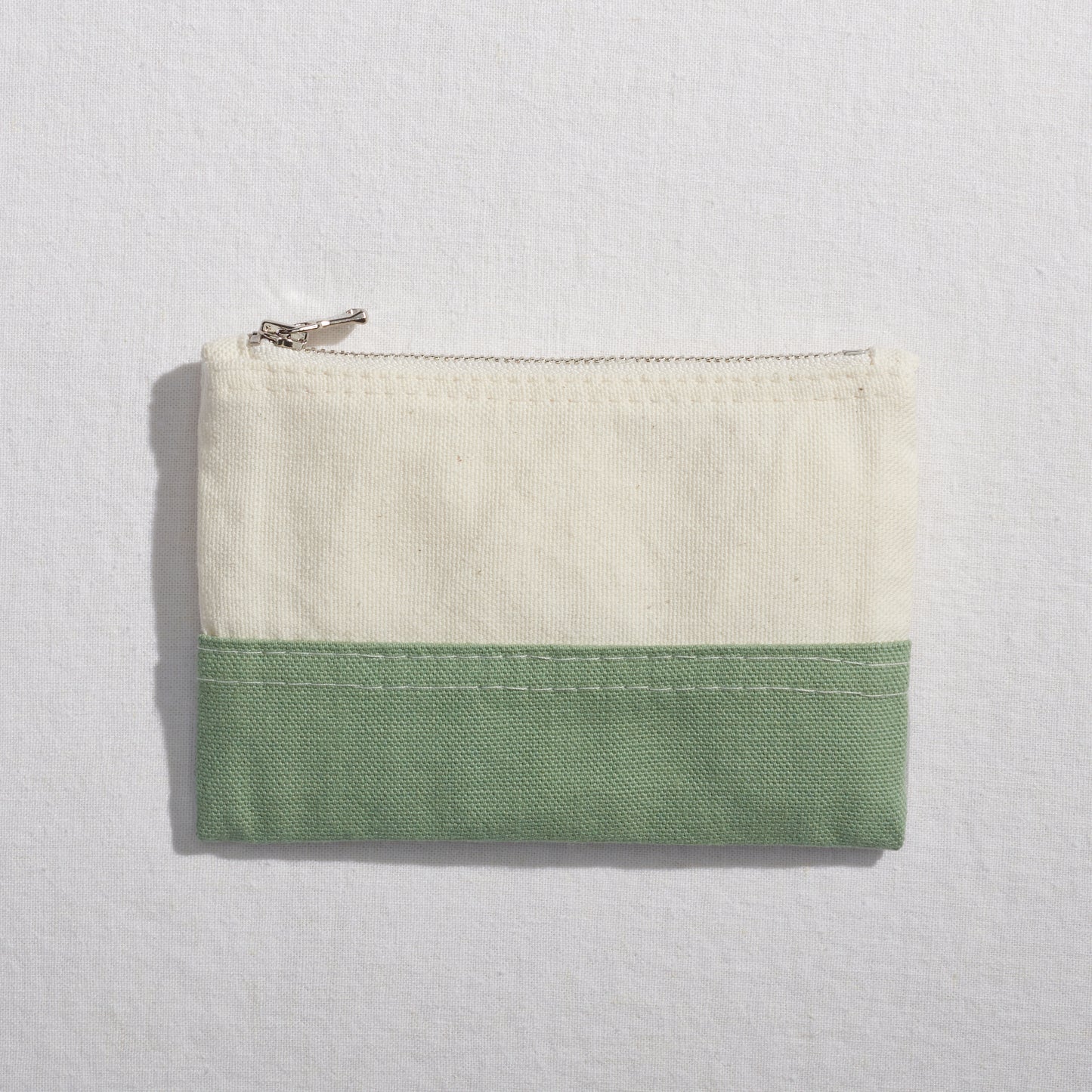 Re:Canvas "Threes" Pouch in Driftwood back view of small pouch