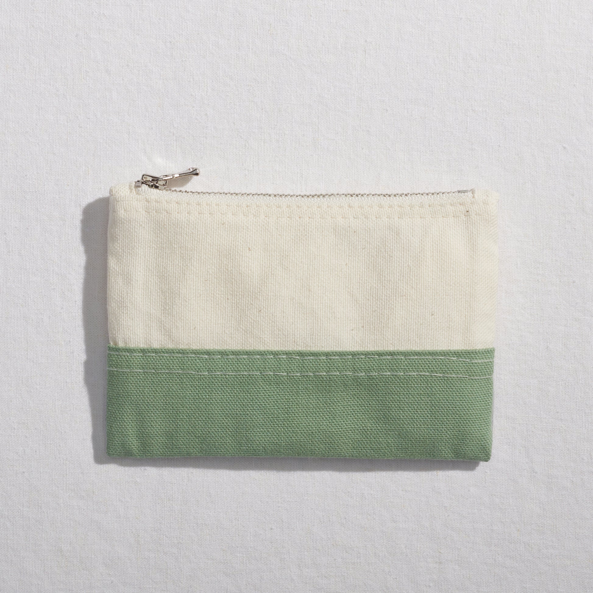 Re:Canvas "Threes" Pouch in Driftwood back view of small pouch