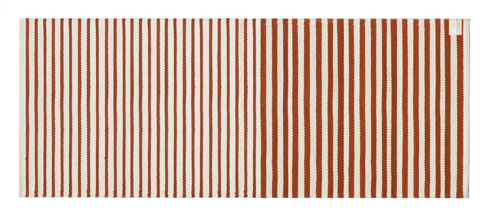 Ojai Clay bath rug runner top shot flat on floor