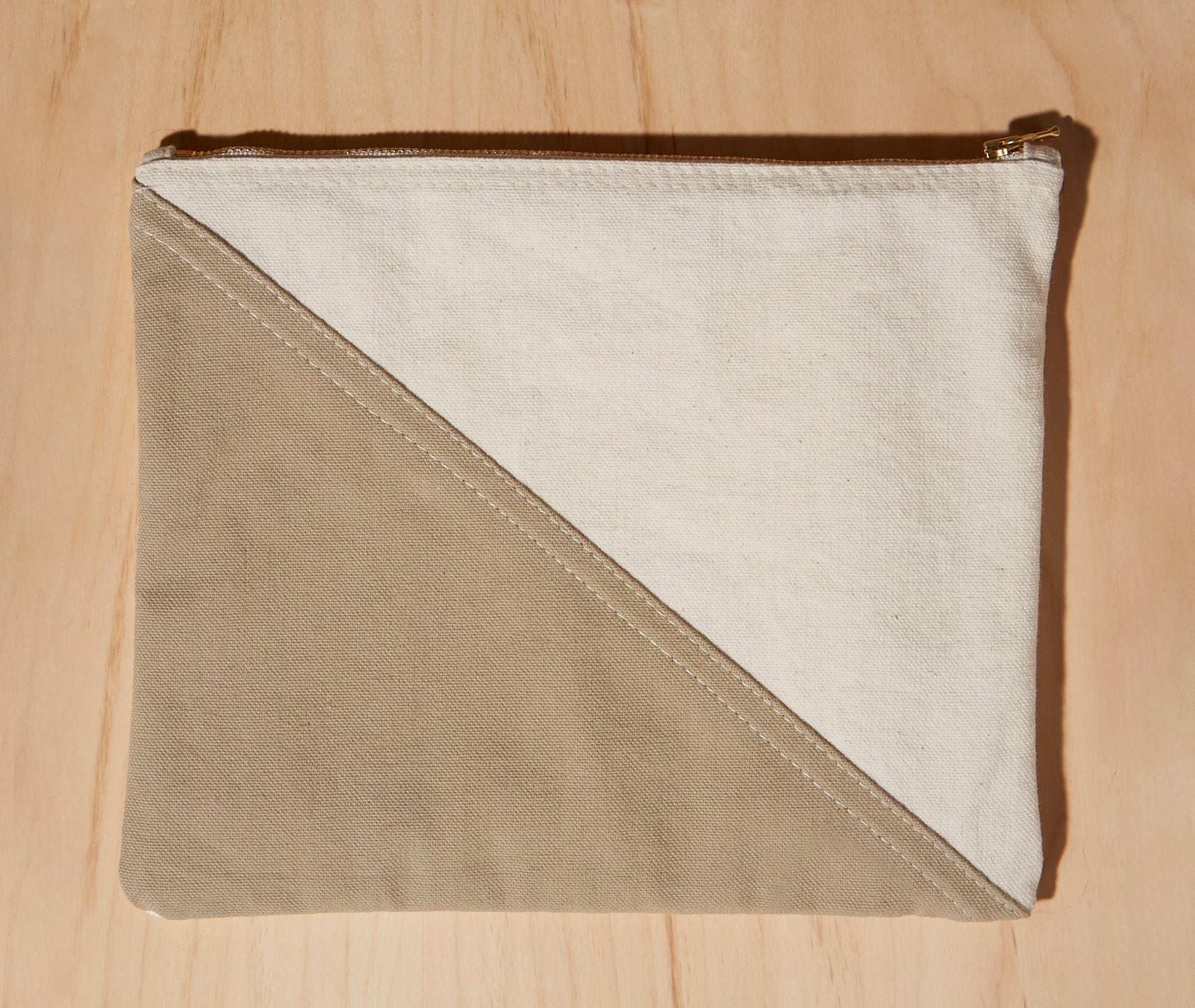 Re:Canvas "Threes" Pouch in Dusk back view of large pouch